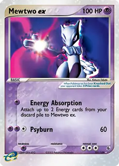 Pokemon - Mewtwo ex store 101 - EX Ruby & Sapphire - Holo Ultra Rare - PSA 6